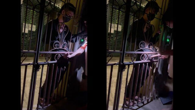 Độc lạ thanh niên bạo nhất năm đứng cổng nhà người yêu chờ em ra quay tay