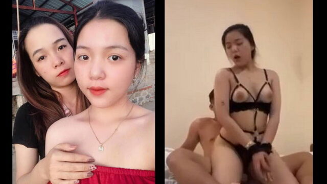 Em gái ngoan ngoãn hiền lành lộ clip hóa thần dâm trên giường với bạn trai