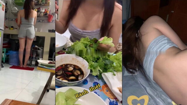 Em sinh viên mời về phòng ăn cơm rồi ăn em luôn – Checker Pita