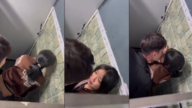 Quay lén đôi bạn thân đi họp lớp lén lút làm tình trong wc nhà hàng