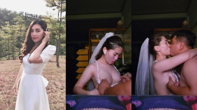 Nay em mặc bộ cô dâu siêu nứng để anh làm chú rể