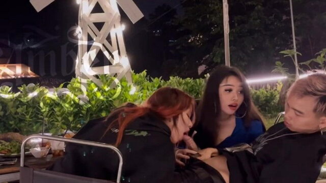 Ngồi cà phê chill chill được cả em người yêu và bạn thân thay nhau bú cu