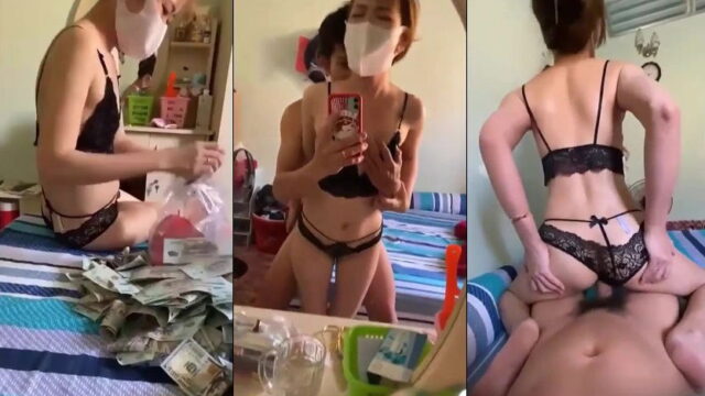 Bé sugar baby đập heo đất đếm tiền vui mừng quá làm luôn nháy đủ các tư thế